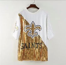 Load image into Gallery viewer, New Orleans Saints Sparkly Sequin Dress