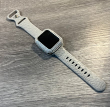 Load image into Gallery viewer, Gray Leopard Engraved 38mm 40mm &amp; 41mm Silicone Apple Watch Bands