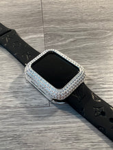 Load image into Gallery viewer, Silver 41mm Bling Apple Watch Case Bezel