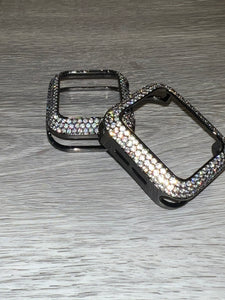 Gunmetal 41mm Bling Apple Watch Case Bezel