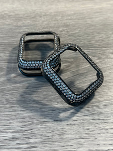 Gunmetal 41mm Bling Apple Watch Case Bezel