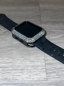 Gunmetal 41mm Bling Apple Watch Case Bezel