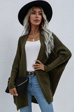 Load image into Gallery viewer, Green Women&#39;s Kimono Batwing Knitted Slouchy Oversized Cardigan Sweater