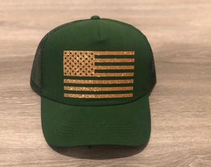 American Flag Trucker Hat