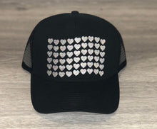 Load image into Gallery viewer, Heart Flag Trucker Hat