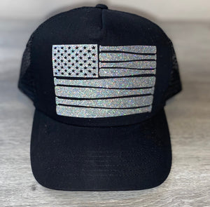 Baseball Flag Trucker Hat