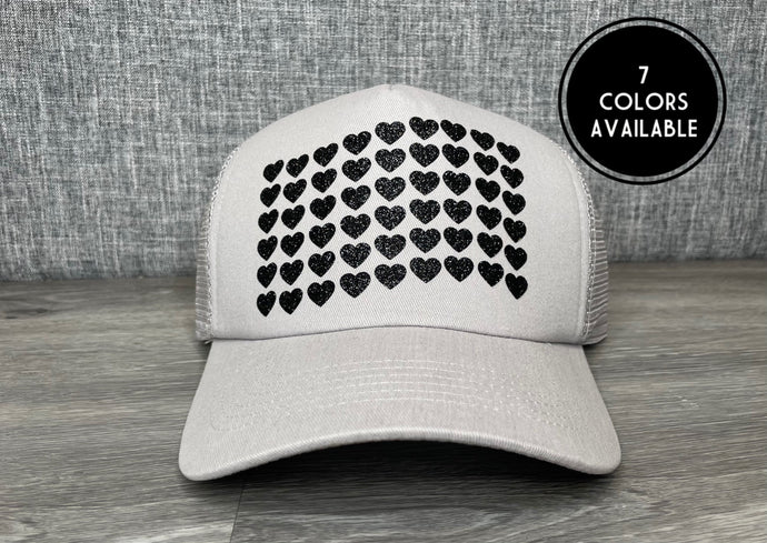 Heart Flag Trucker Hat