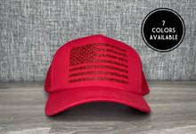 Load image into Gallery viewer, American Flag Trucker Hat