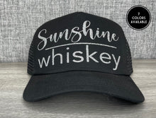 Load image into Gallery viewer, Sunshine &amp; Whiskey Trucker Hat