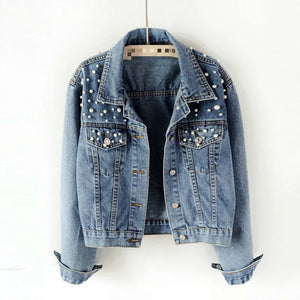 Bride Pearl Denim Jacket