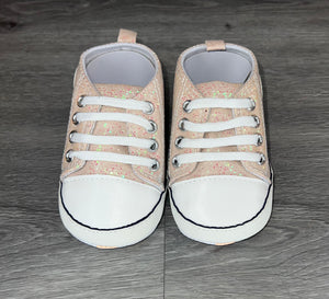 Light Pink Glitter Baby Shoes